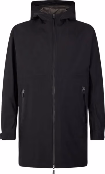 Black Polyester Coat
