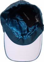 Men Teal Polyester Quilted Baseball Cap Hat 1