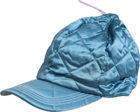 Men Teal Polyester Quilted Baseball Cap Hat 3
