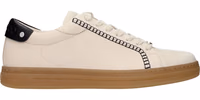 Beige Leather Sneakers 1