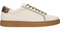 Beige Leather Sneakers 1
