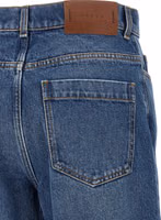 Blue Cotton Straight-Leg Jeans 4