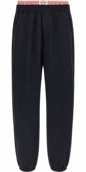 Black Polyamide Joggers (Workout Pants)