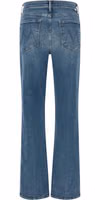 Blue Cotton Flared Jeans 1