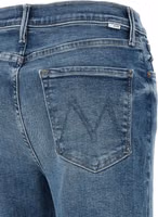 Blue Cotton Flared Jeans 3