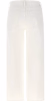 White Cotton Straight-Leg Jeans 2