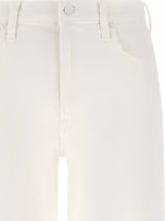White Cotton Straight-Leg Jeans 3