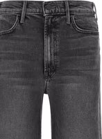 Gray Cotton Flared Jeans 3