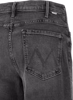 Gray Cotton Flared Jeans 4