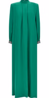 Bicolor Silk Long Dress 1