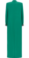 Bicolor Silk Long Dress 2