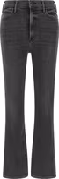 Gray Cotton Flared Jeans 1