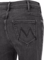 Gray Cotton Flared Jeans 4