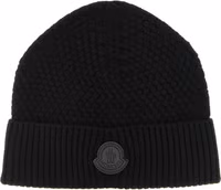 Black Leather Beanie 1