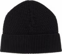 Black Leather Beanie 2