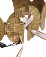 Gold Tone Brass Coin Metal Waist Cintura Belt 4