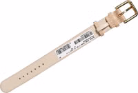 Beige Textured Leather Gold Buckle Belt Strap Bracelet 3