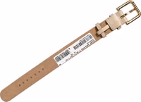 Beige Calfskin Leather Gold Buckle Belt Strap Bracelet 3