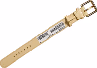 Beige Embossed Leather Gold Buckle Belt Strap Bracelet 3