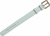 Green Textured Leather Gold Buckle Belt Strap Bracelet 1