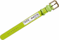 Green Textured Leather Gold Buckle Belt Strap Bracelet 2
