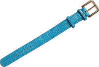 Turquoise Texture Leather Gold Buckle Belt Strap Bracelet 2