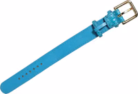 Turquoise Texture Leather Gold Buckle Belt Strap Bracelet 3