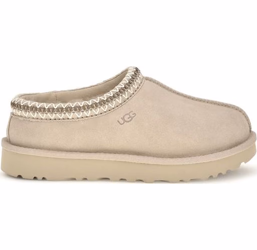 Beige Leather Mules