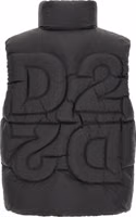 Black Polyester Sleeveless Jacket 2