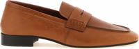 Brown Lamb Leather Slip-On Loafers 1
