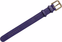 Violet Textured Leather Gold Buckle Belt Strap Bracelet 2
