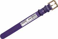 Violet Textured Leather Gold Buckle Belt Strap Bracelet 3