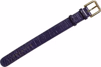 Violet Embossed Leather Gold Buckle Belt Strap Bracelet 2