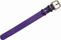 Violet Embossed Leather Gold Buckle Belt Strap Bracelet 3