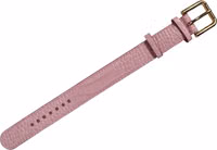Pink Embossed Leather Gold Buckle Belt Strap Bracelet 2