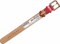 Red Calfskin Leather Gold Buckle Belt Strap Bracelet 3