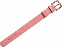 Pink Textured Leather Gold Buckle Belt Strap Bracelet 2