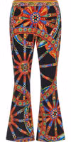 Multicolor Silk Flared Pants 1