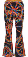 Multicolor Silk Flared Pants 2