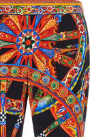 Multicolor Silk Flared Pants 3