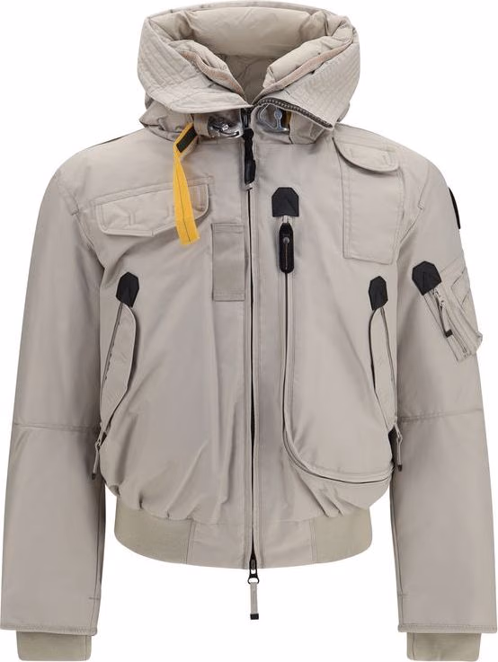 Gray Polyamide Bomber