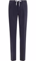 Blue Wool Oves Aries Casual Pants 1