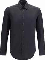 Black Cotton Dress Shirt 1