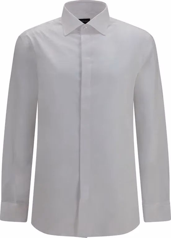 White Cotton Dress Shirt