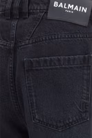 Black Cotton Straight-Leg Jeans 3