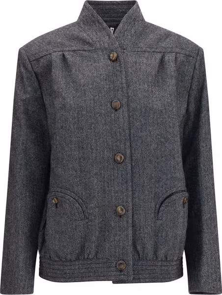 Gray Wool Oves Aries Shell Jacket