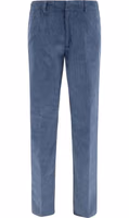Blue Cotton Casual Pants 1