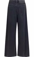 Black Cotton Relaxed Fit Jeans 2