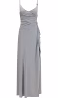 Gray Viscose Casual Dress 1
