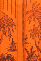 Orange Cotton Pattern Shirt 3